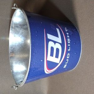 Bud Light 7" Galvanized Bucket